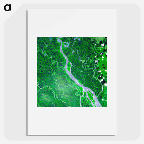 アートポスター-The Mackenzie River, Northwest Territories
 - 上空からの地球 Poster.