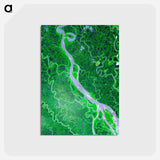 アートポストカード-The Mackenzie River, Northwest Territories
 - 上空からの地球 Postcard.
