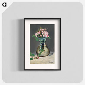 アートポスター-Moss Roses in a Vase - エドゥアール マネ Poster.