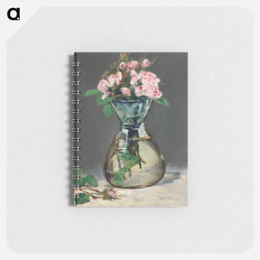 アートメモ帳-Moss Roses in a Vase - エドゥアール マネ Memo.