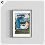 Cupid and Psyche - エドワード バーン ジョーンズ Poster.