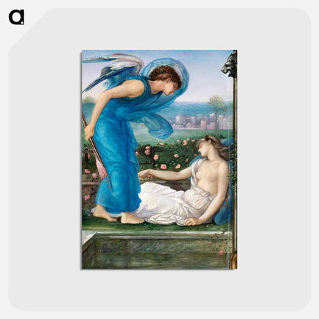 アートポストカード-Cupid and Psyche - エドワード バーン ジョーンズ Postcard.
