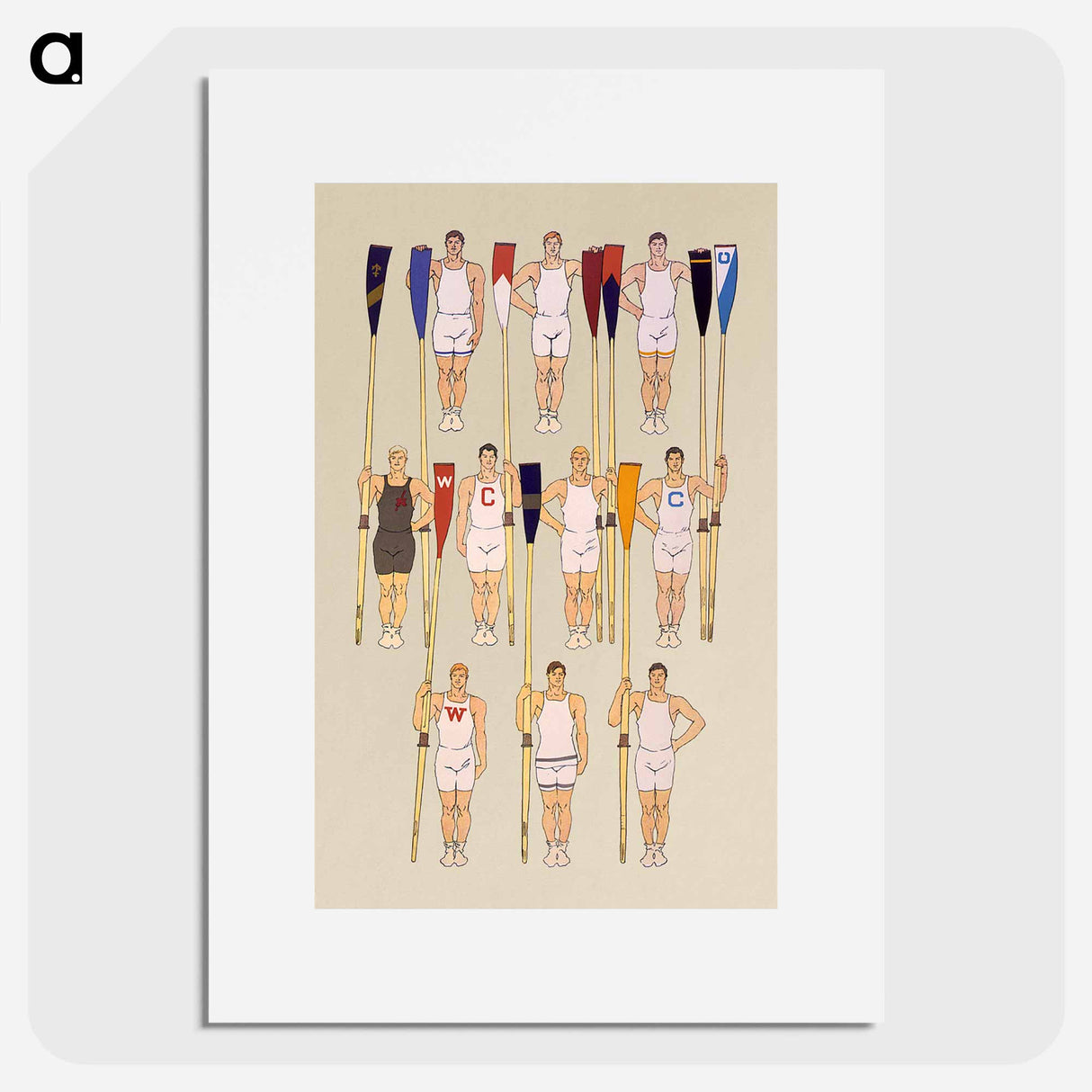 College crews - Edward Penfield Poster.