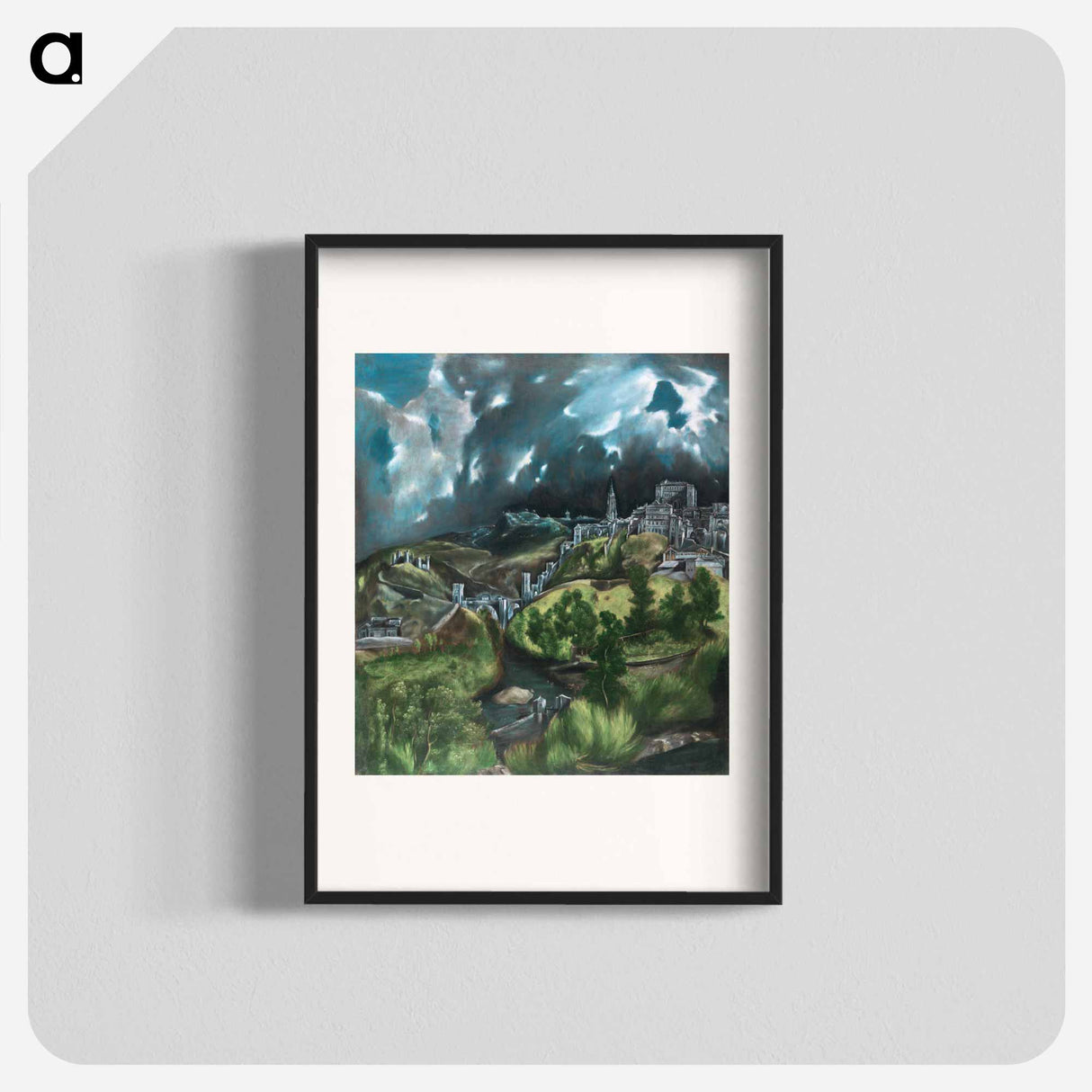View of Toledo - エル グレコ Poster.