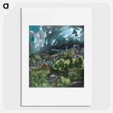 View of Toledo - エル グレコ Poster.
