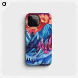 Winter Landscape in Moonlight - Ernst Ludwig Kirchner Phone Case.