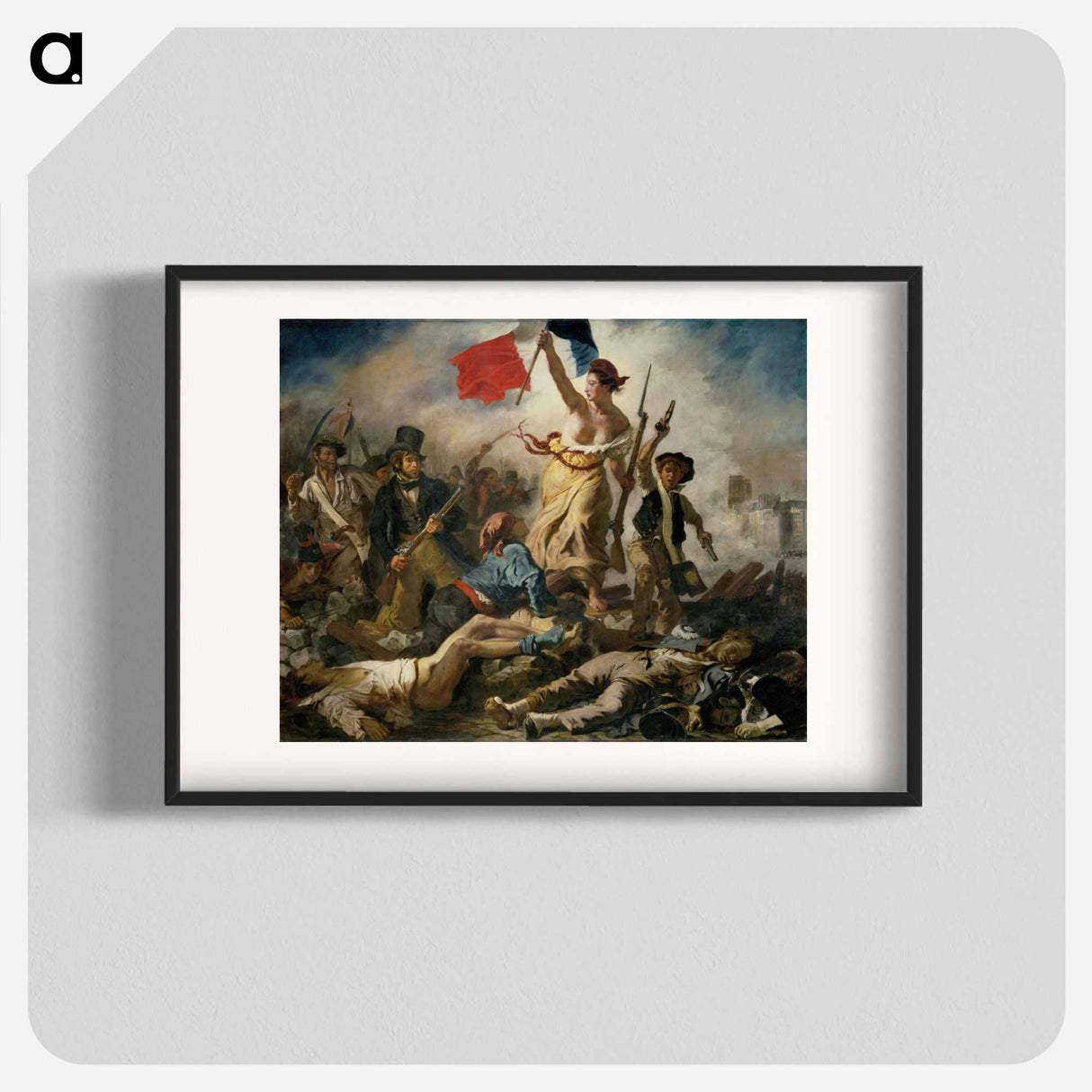Liberty Leading the People - ウジェーヌ ドラクロワ Poster.