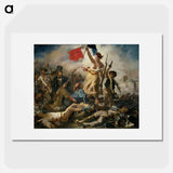 Liberty Leading the People - ウジェーヌ ドラクロワ Poster.