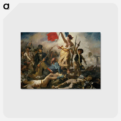 アートポストカード-イエロー - ウジェーヌ ドラクロワ Postcard.