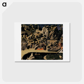 アートポストカード-Thebaid - フラ アンジェリコ Postcard.