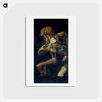アートポストカード-Saturn Devouring His Son - フランシスコ デ ゴヤ Postcard.
