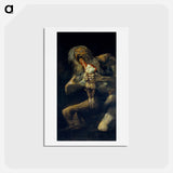 アートポストカード-Saturn Devouring His Son - フランシスコ デ ゴヤ Postcard.