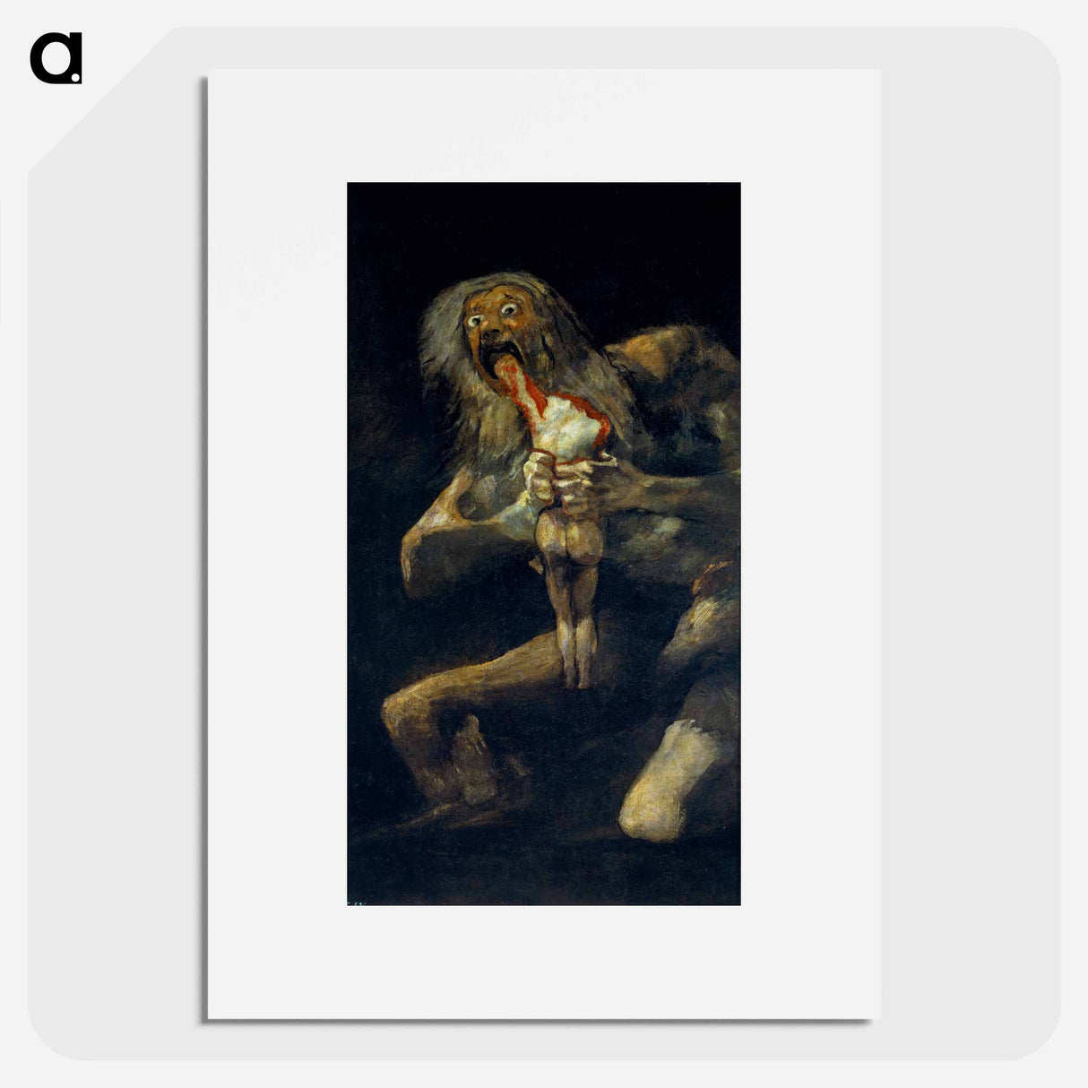 Saturn Devouring His Son - Francisco de Goya Poster.