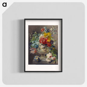 アートポスター-Bouquet of Flowers in a Vase
 - ジョージアス ヤコブス ヨハネス ファン オス Poster.