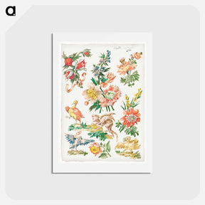 アートポストカード-Floral Designs with Birds and Griffon
 - ジャコモ カヴェネチア Postcard.