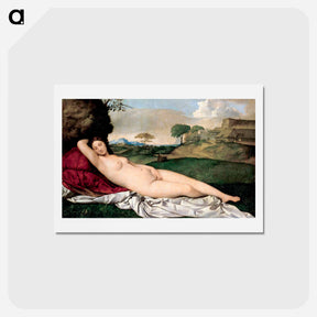 アートポストカード-Sleeping Venus
 - ジョルジョーネ Postcard.
