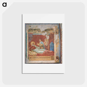 アートポストカード-Isaac Rejecting Esau - ジョット ディ ボンドーネ Postcard.