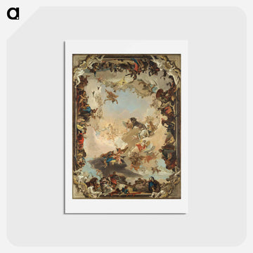 Allegory of the Planets and Continents
 - ジョバンニ バティスタ ティエポロ Postcard.