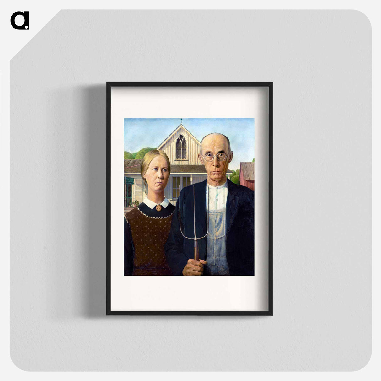 American Gothic - Grant Wood Poster.