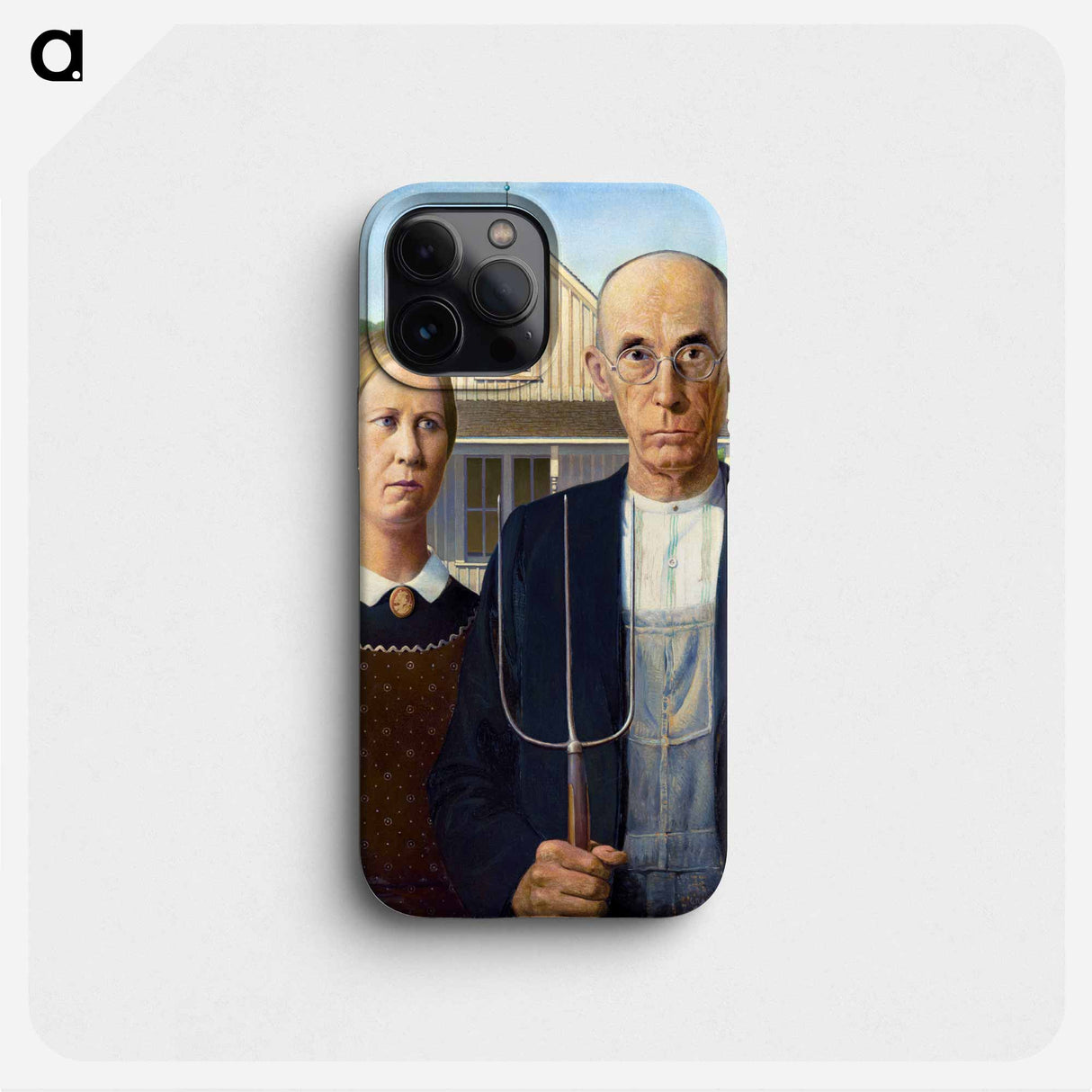 American Gothic - グラント ウッド Phone Case.