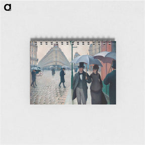 アートメモ帳-Paris Street Rainy Day - ギュスターヴ カイユボット Memo.