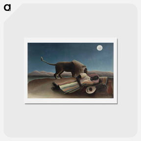 アートポストカード-The Sleeping Gypsy - アンリ ルソー Postcard.