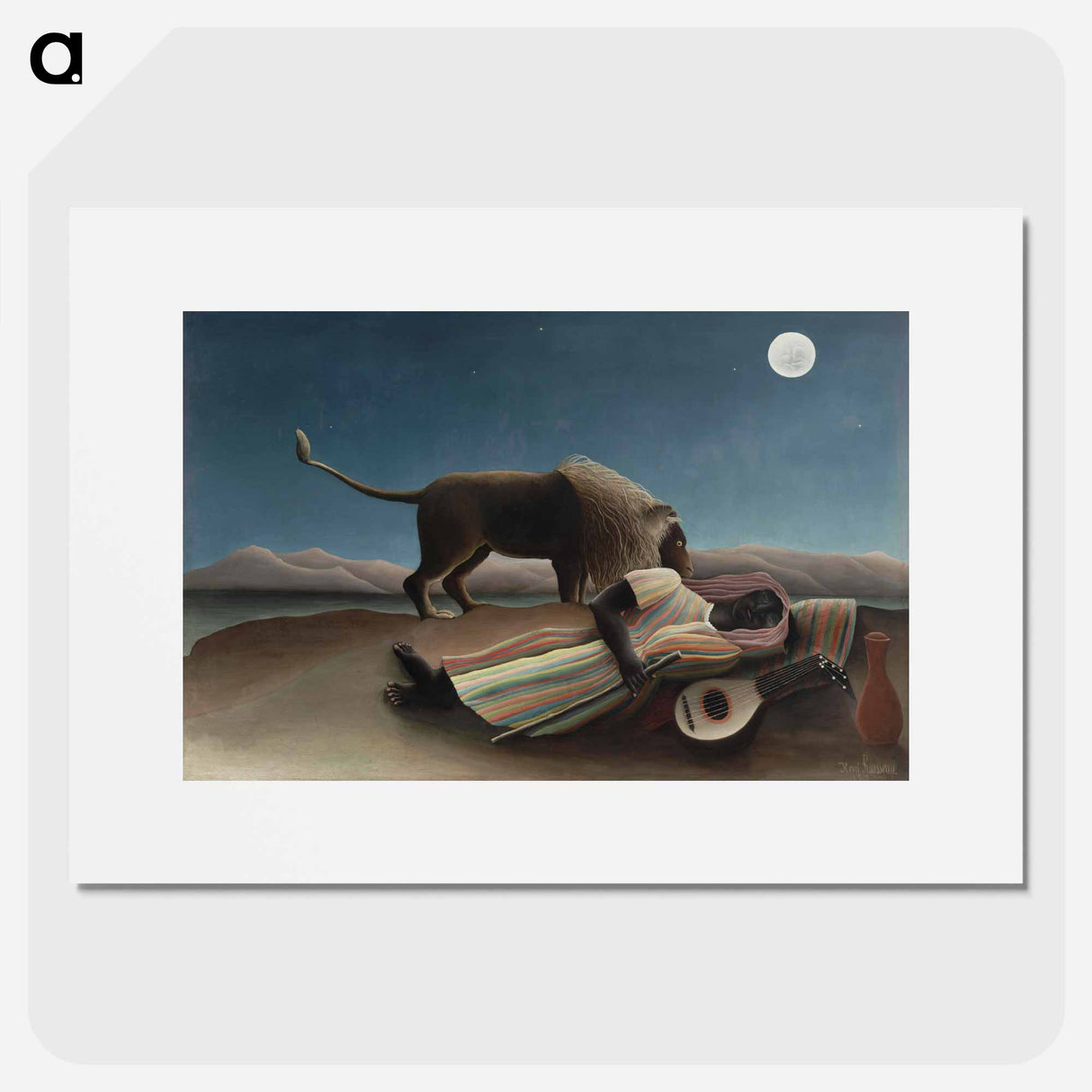 The Sleeping Gypsy - アンリ ルソー Poster.