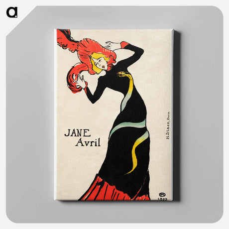 アートパネル-Jane Avril - アンリ ド トゥールーズ ロートレック Canvas.