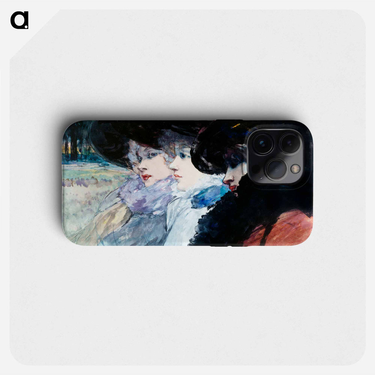 Three women in profile - アンリ ソム Phone Case.