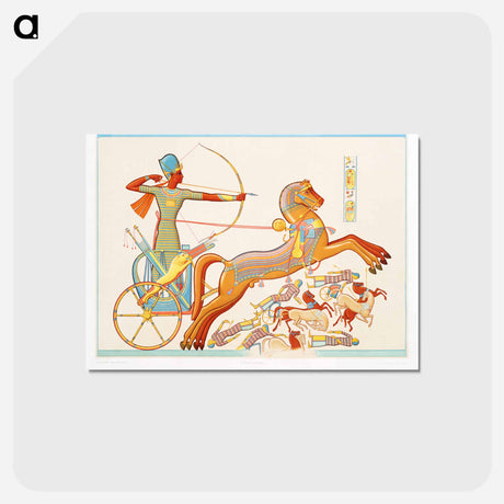 アートポストカード-Ramses-Meïamoun Fight Against Katas
 - エジプト美術史 Postcard.