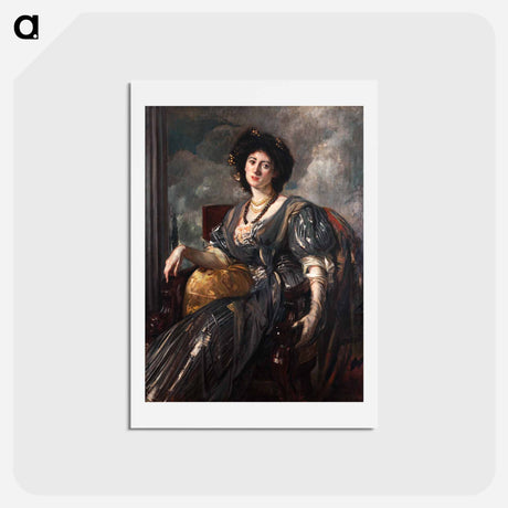 アートポストカード-Portrait of Lady Michelham
 - ジャック エミール ブランシュ Postcard.