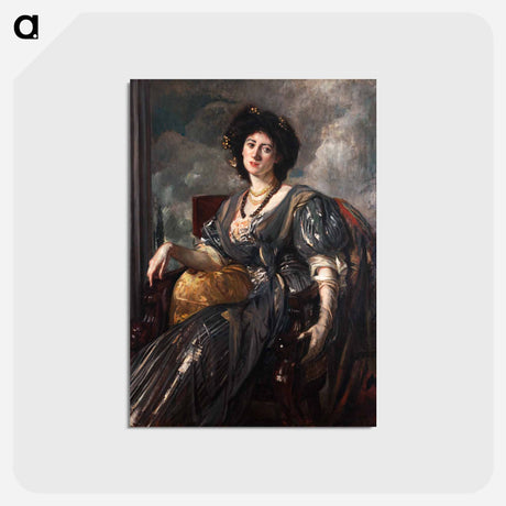 アートポストカード-Portrait of Lady Michelham
 - ジャック エミール ブランシュ Postcard.
