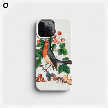 European Robin and Wild Strawberry
 - ジェームズ ボルトン Phone Case.
