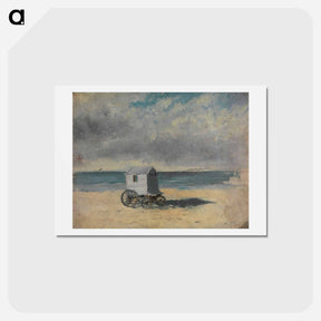 アートポストカード-The Bathing Hut. Afternoon, July 29, 1876 - ジェームズ アンソール Postcard.