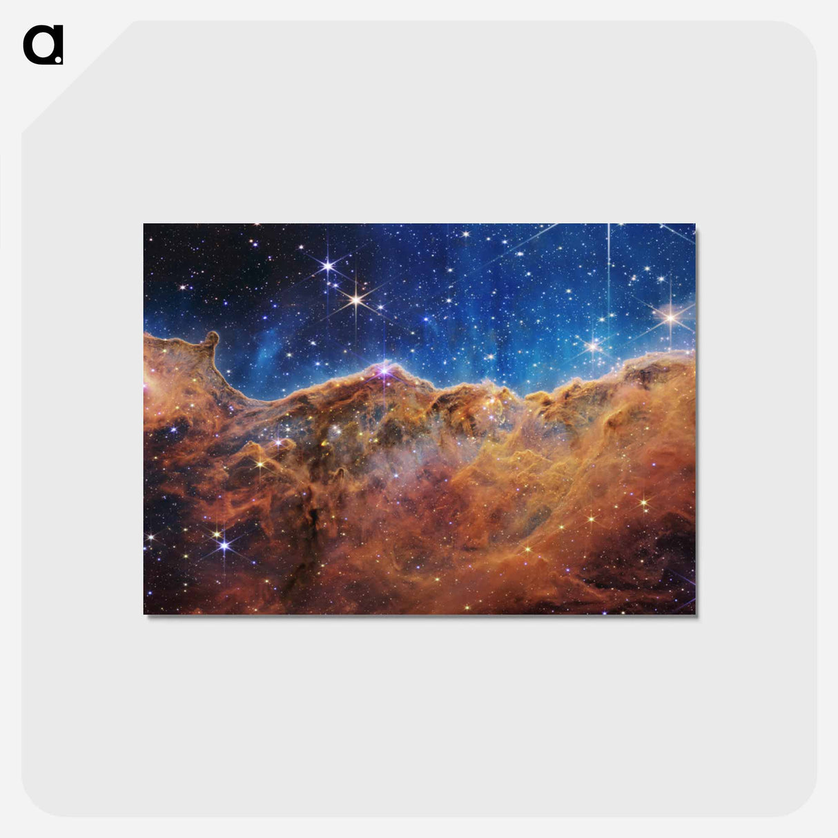 アートポストカード-Cosmic Cliffs in the Carina Nebula
 - ジェームズ ウェッブ宇宙望遠鏡 Postcard.