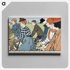 アートパネル-Hamers rijwielen - ヨハン ヘオルフ ファン カスペル Canvas.