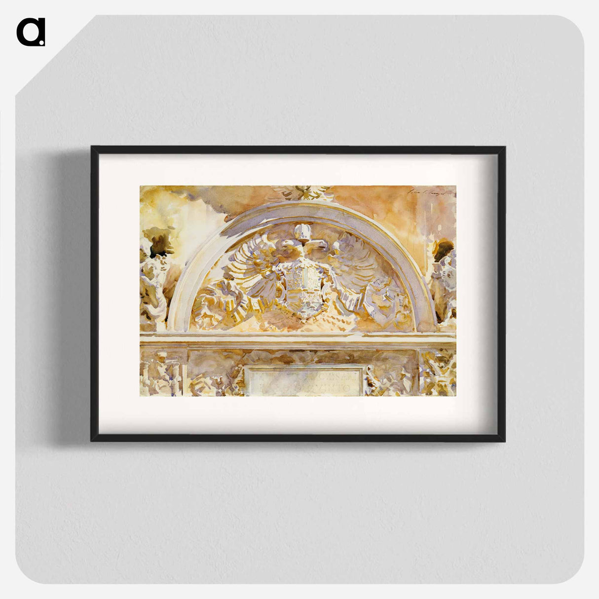 Escutcheon of Charles V of Spain - ジョン シンガー サージェント Poster.