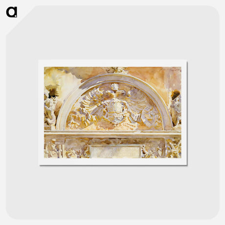アートポストカード-Escutcheon of Charles V of Spain - ジョン シンガー サージェント Postcard.