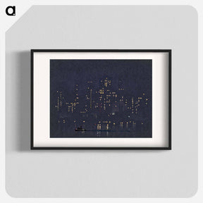 アートポスター-Night Lights of Manhattan
 - ジョセフ ペネル Poster.