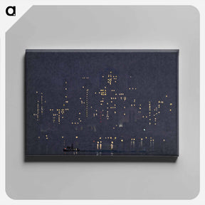 アートパネル-Night Lights of Manhattan
 - ジョセフ ペネル Canvas.