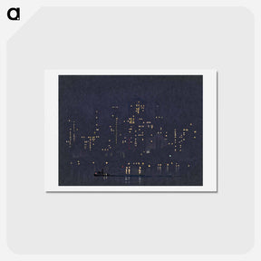 アートポストカード-Night Lights of Manhattan
 - ジョセフ ペネル Postcard.