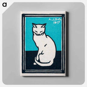 アートパネル-Sitting cat - ユリー デ フラーハ Canvas.