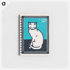 アートメモ帳-Sitting cat - ユリー デ フラーハ Memo.