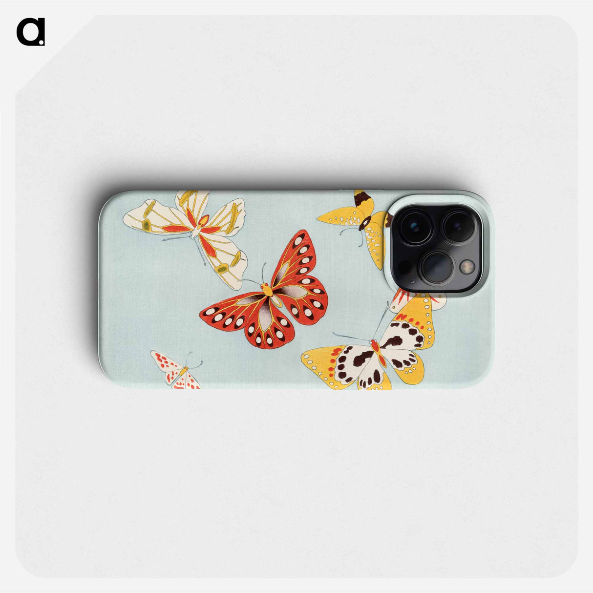 Japanese butterfly - Kamisaka Yukika Phone Case.