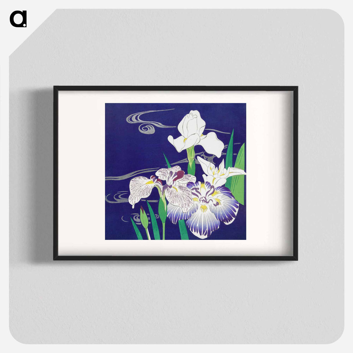 Irises - 月岡 工業 Poster.