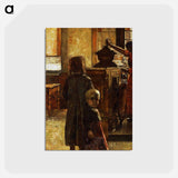 アートポストカード-Estaminet - Flemish Tavern - レッサー ユリィ Postcard.