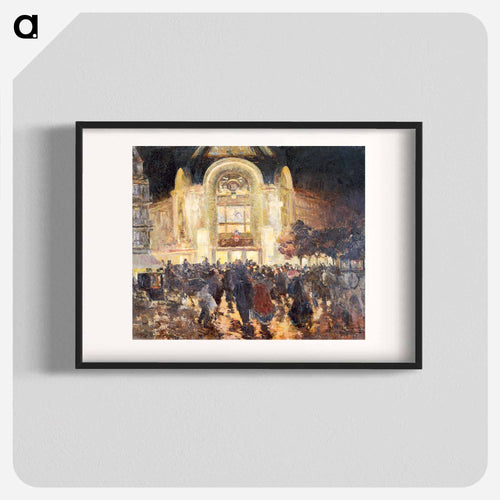 The Gaumont-Palace cinema, place de Clichy by Louis Abel-Truchet - ルイ アベル トルシェ Poster.