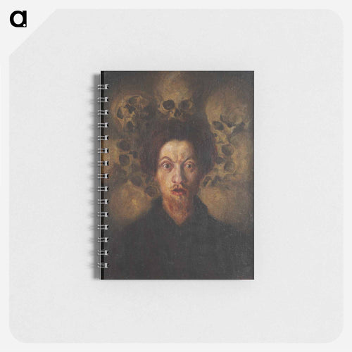 Autoritratto con teschi by Luigi Russolo, 1908. - ルイージ ルッソロ Memo.