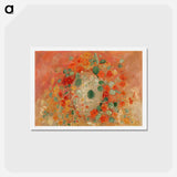 アートポストカード-Nasturtiums - オディロン ルドン Postcard.