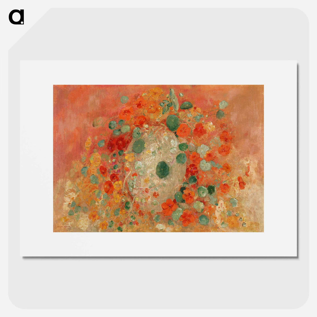 Nasturtiums - Odilon Redon Poster.